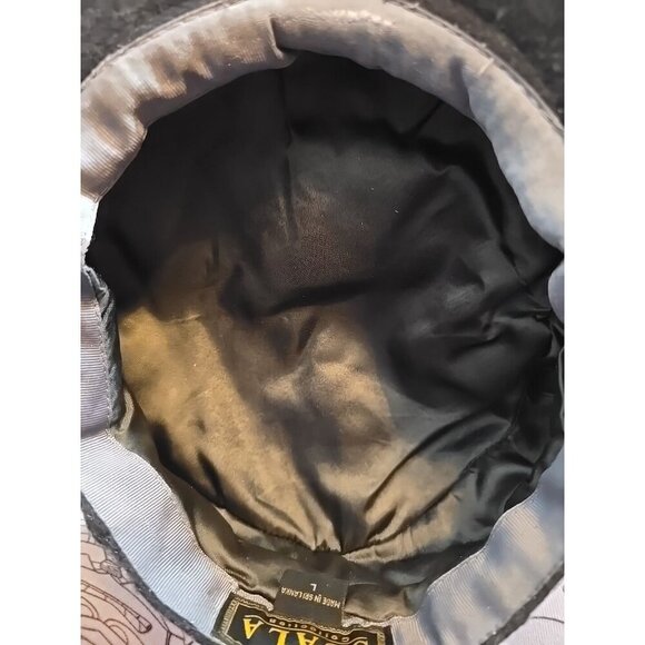 Scala Collection Men's Newsboy Cap Wool Blend Black Heather Size Large - Picture 5 of 9